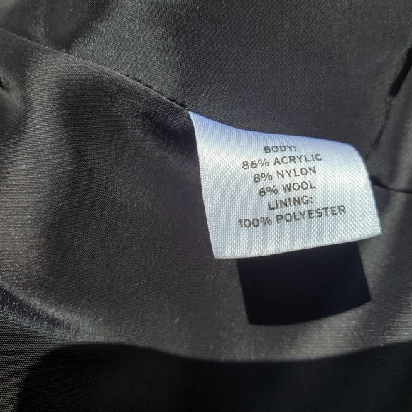 Halogen Tweed Black Blazer Jacket Size Lg Nordstrom - Picture 10 of 11